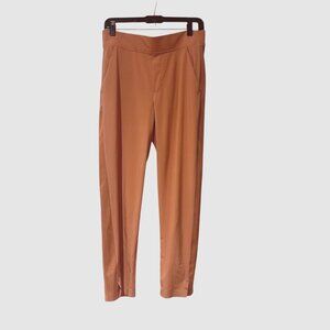 Brooklyn Mid Rise Ankle Pant, Wrinkle-resistant, Orange, Size 6